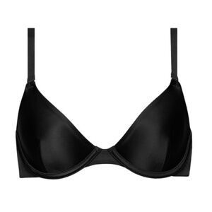 CUUP Black Shine The Plunge - Satin Bra